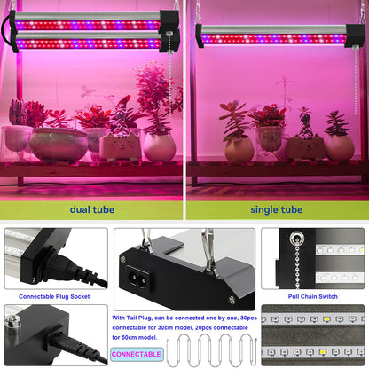 Connectable LED Grow Light Bars Full Spectrum for Indoor Plants view 8