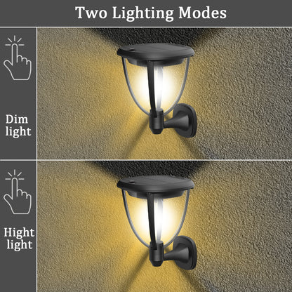 3 in 1 Solar Post Light Photocell Wall Lights for Garden and Patio view 11
