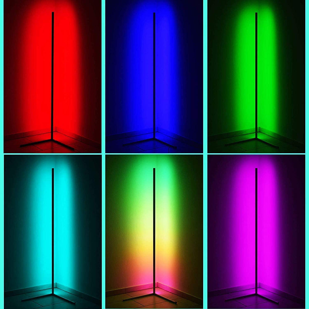 LED Corner Floor Lamp RGB Lighting Dimmable for Living Room Corners view 7