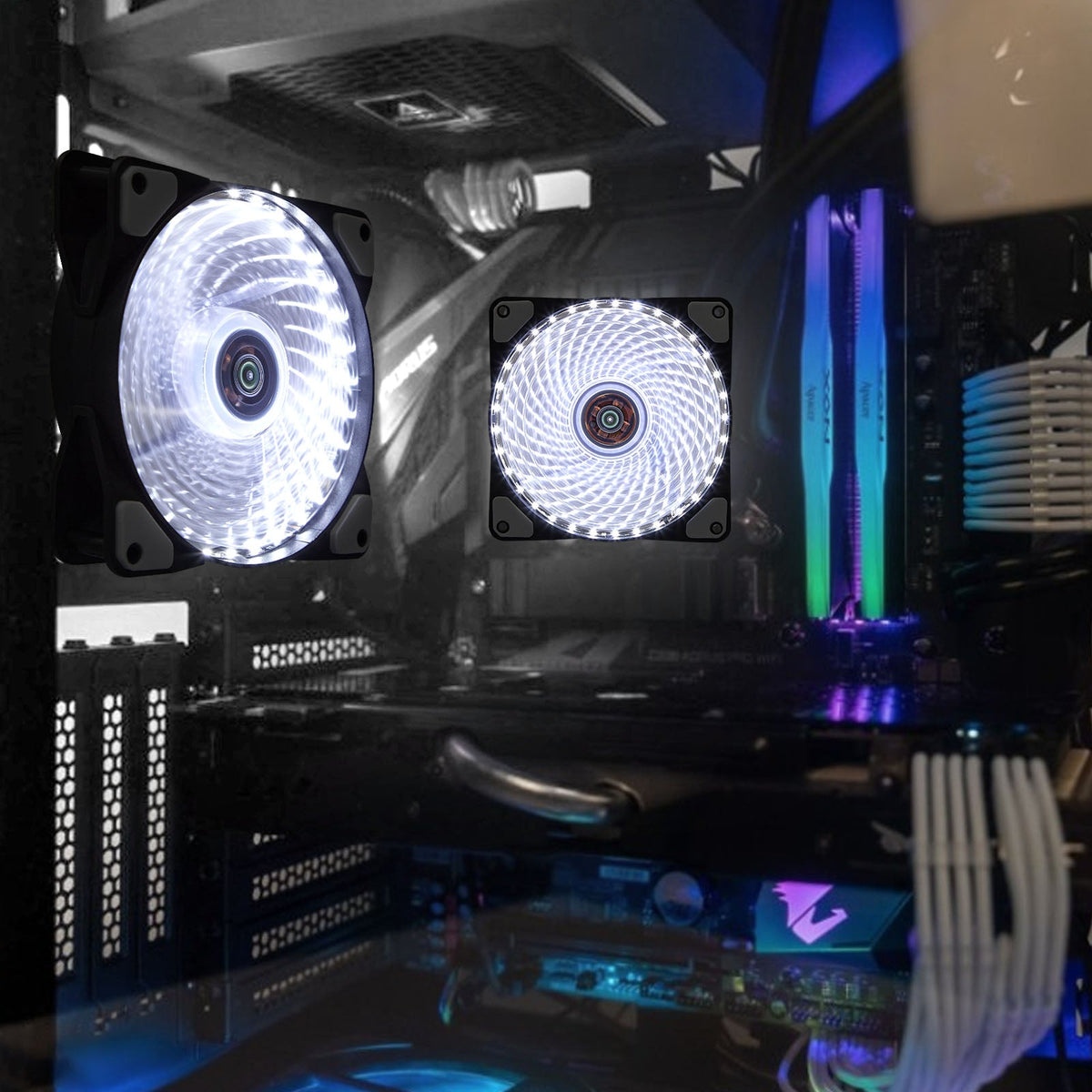 LED Computer Cooling Fan for Gaming PC Case Cooling and Lighting view 9