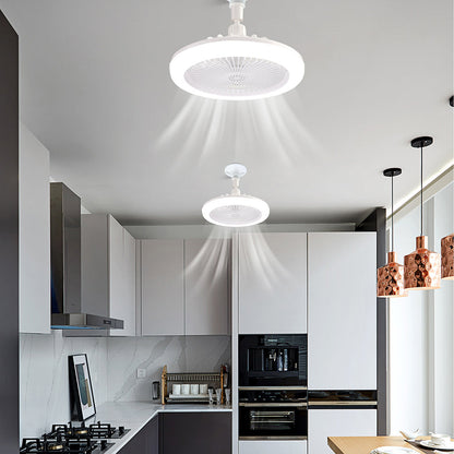 Enclosed Mini Ceiling Fan with Light for Bedroom Kitchen and Hallway view 8
