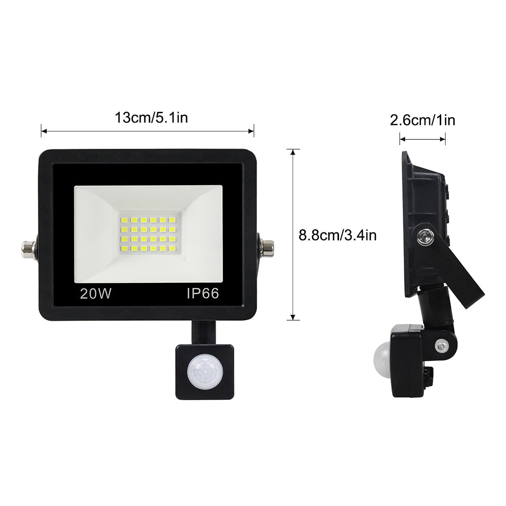 Outdoor PIR LED Motion Sensor Security Lights for Porch and Garage view 10