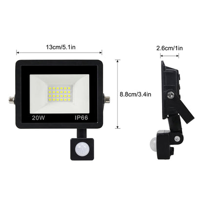 Outdoor PIR LED Motion Sensor Security Lights for Porch and Garage view 10