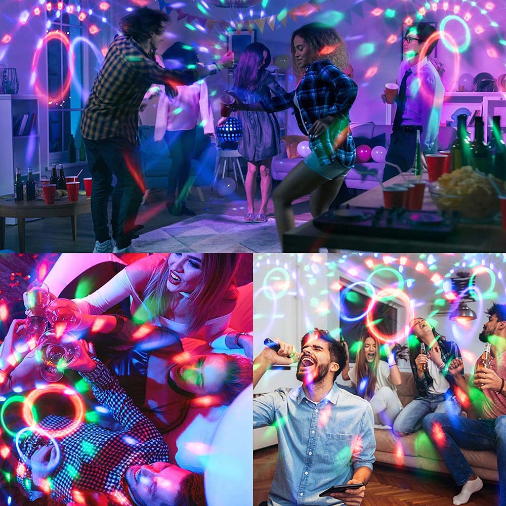 LED Sound Activated Disco Party Lights for Home Parties and Events view 6