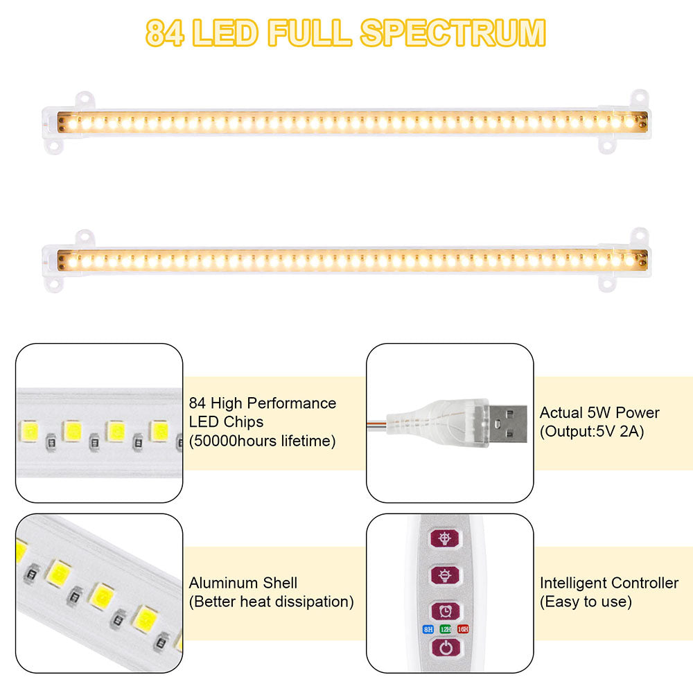 LED Sunlight Grow Light Strips for Indoor Plants Seedlings and Herbs view 12