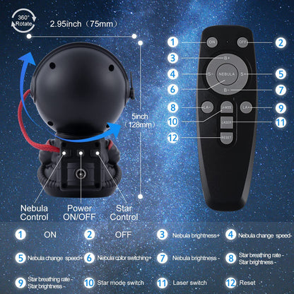 Galaxy Projector Star Night Light for Bedroom Ceiling and Room Decor view 9