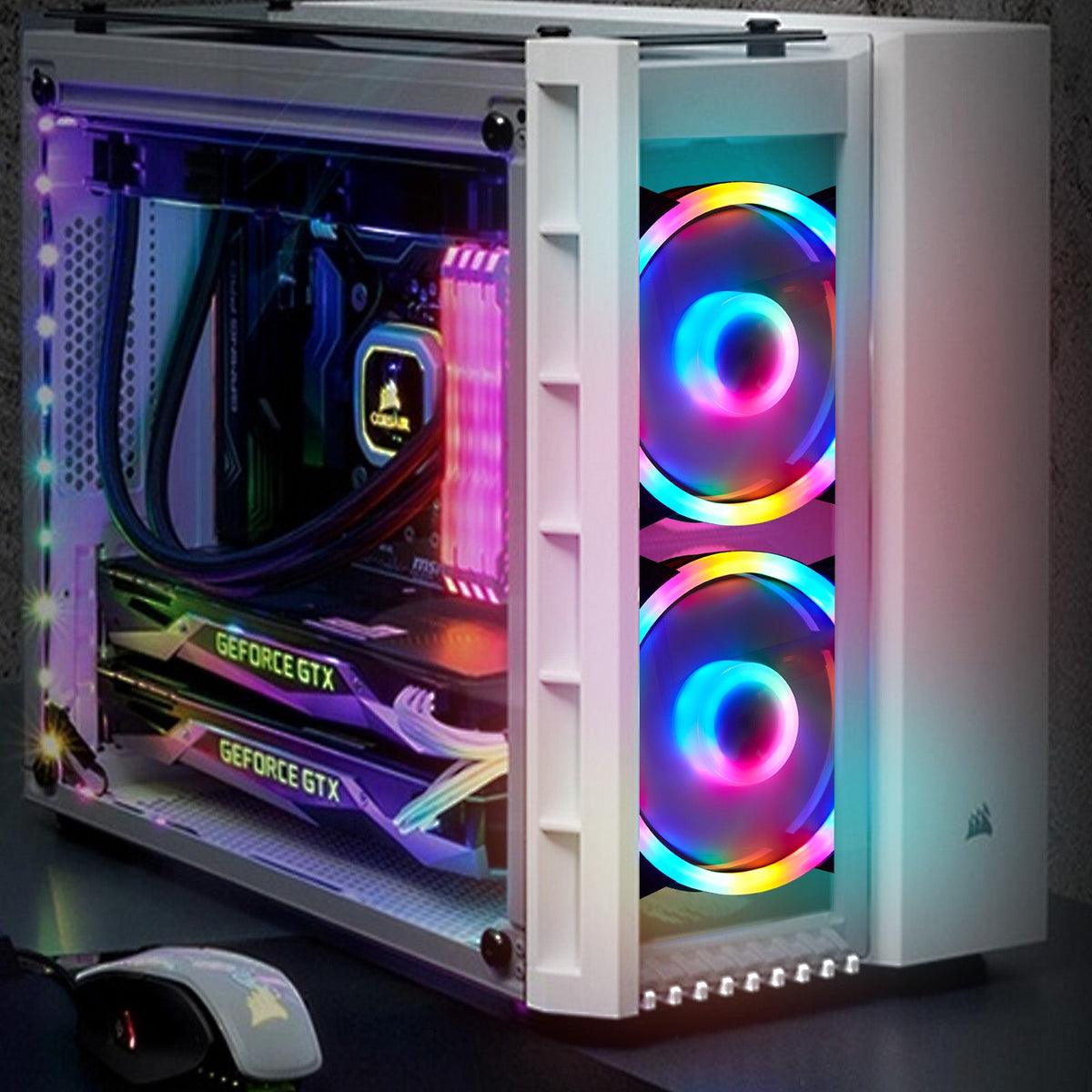 LED Computer Cooling Fan Double Light Ring for Gaming PC Cases view 8