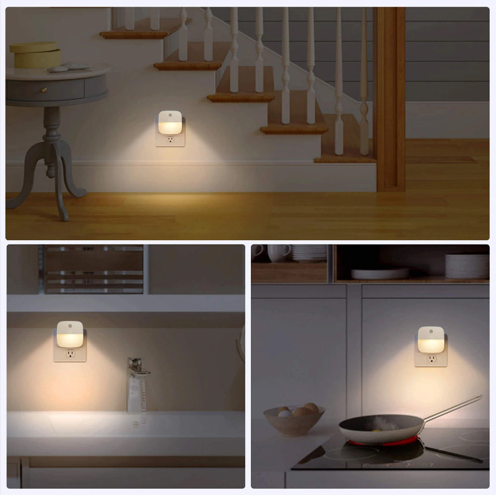 Plug in LED Motion Sensor Night Light Lamp for Bedroom and Hallway view 8