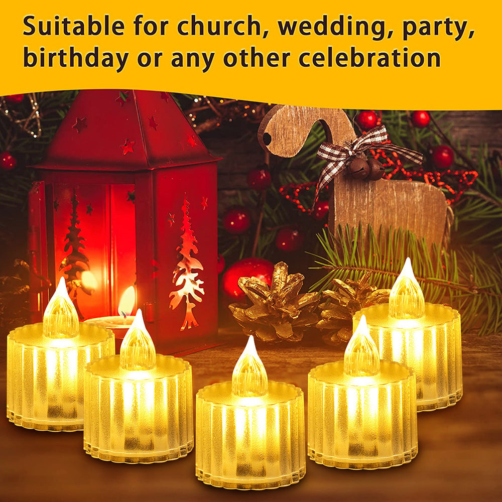 Flameless Crystal Acrylic Candle Lights for Home Table and Party Decor view 12