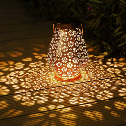 Solar Garden Lanterns Outdoor Hanging Lights for Patio Decor view 9