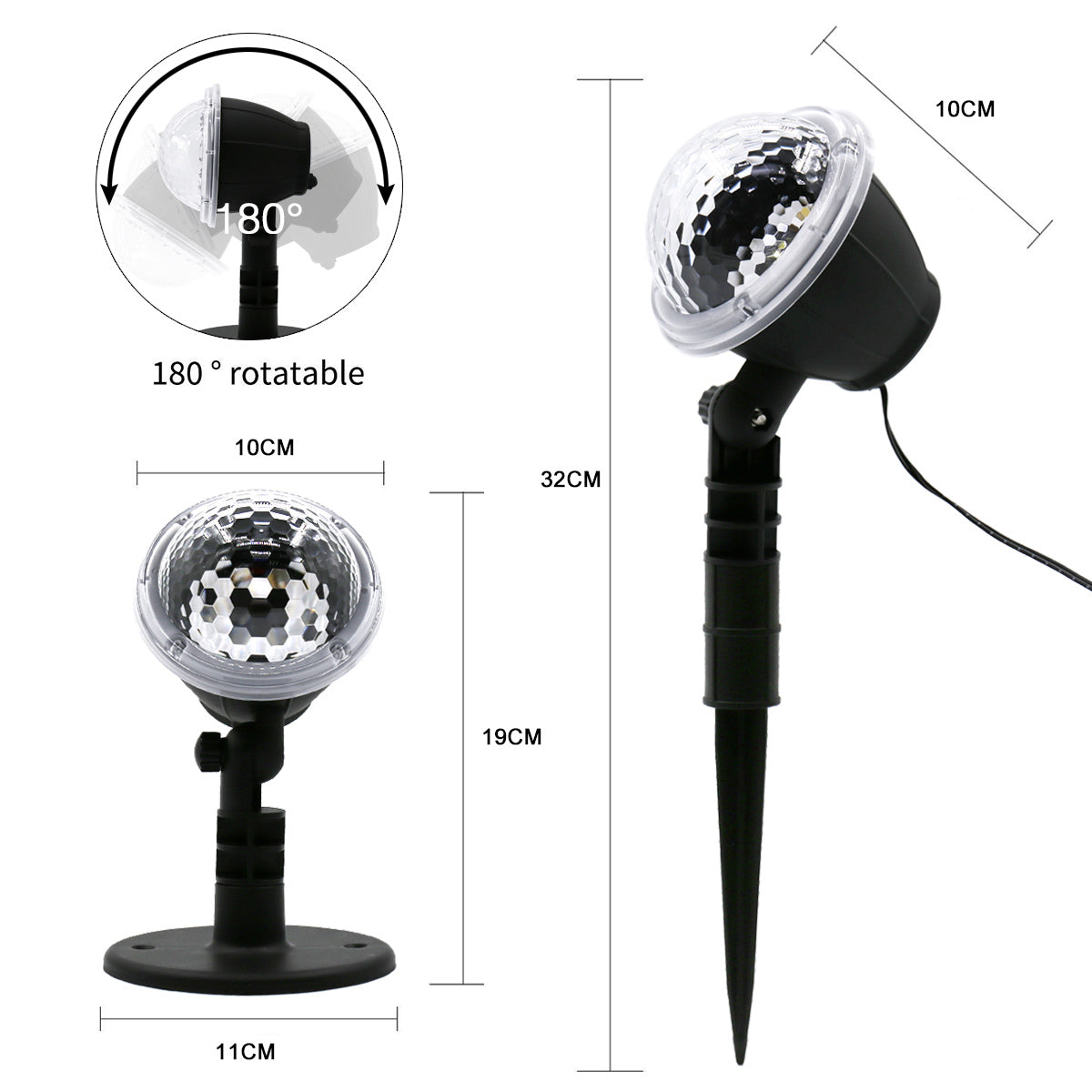 Waterproof Projector Lights with RF Remote Control Moving Patterns view 7