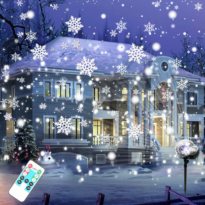 Waterproof LED Dynamic Moving Snowing Projector Light for Room Decor view 9