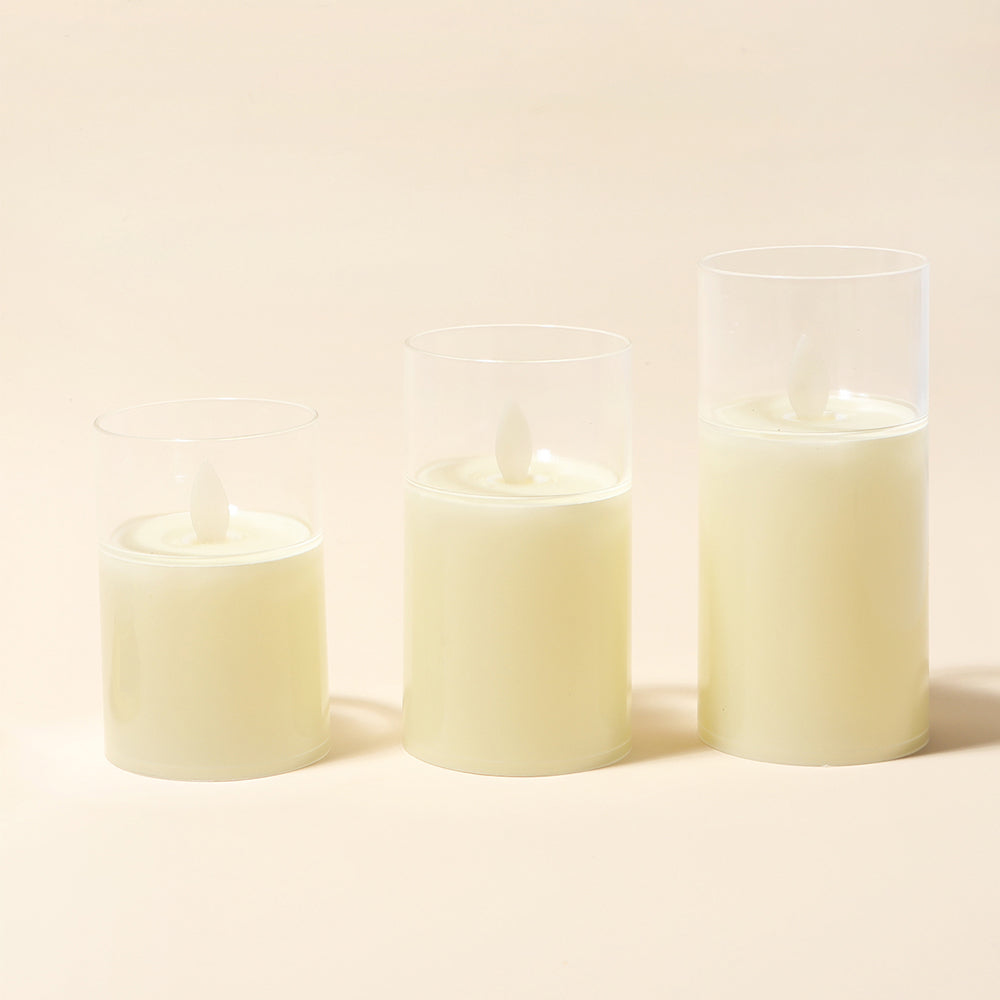 LED Flameless Pillar Votive Candles for Home Table and Party Decor view 8