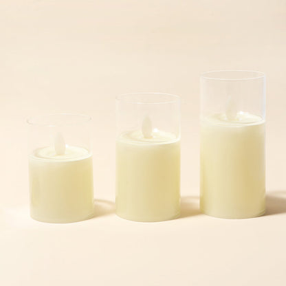LED Flameless Pillar Votive Candles for Home Table and Party Decor view 8