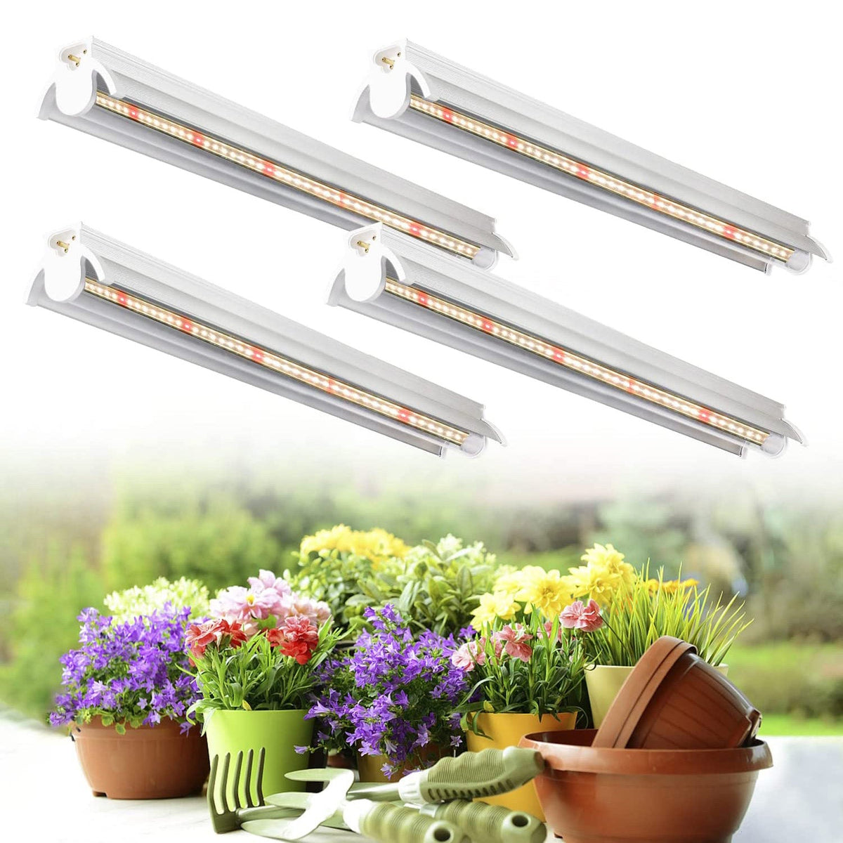 Grow Light T5 2pcs 4pcs x 10 Watts for Indoor Plants and Seedlings view 9