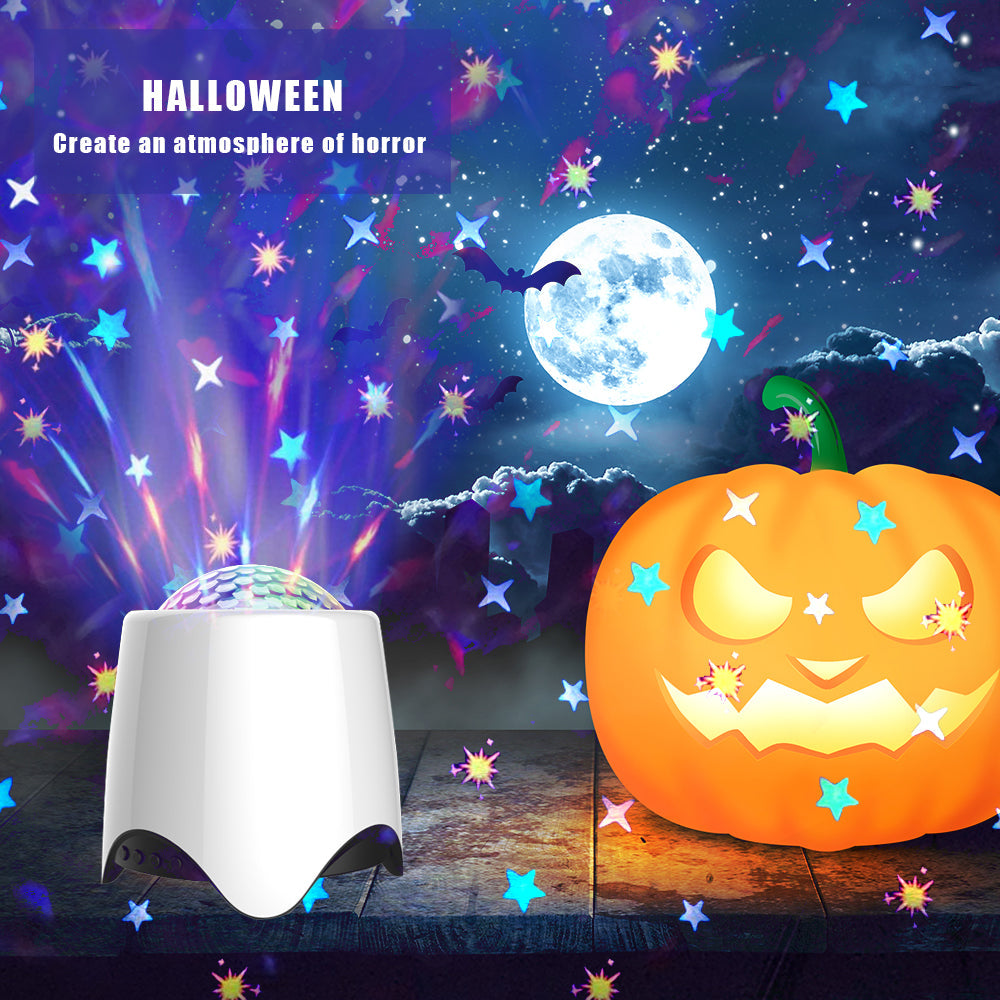 LED Star Wave Galaxy Projector Bluetooth Speaker for Bedroom Ceiling view 9