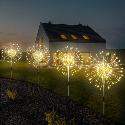 LED DIY Firework Solar Lights for Garden Yard and Patio Decor view 9