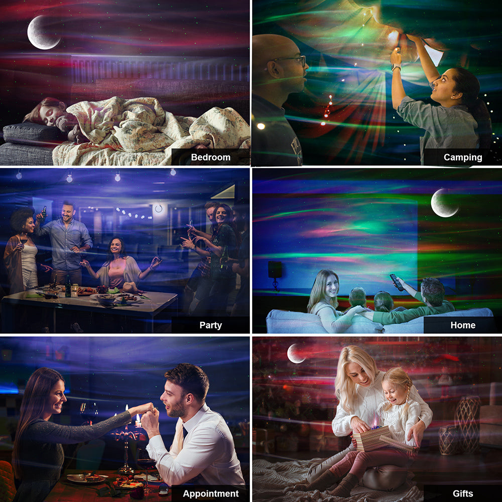 Galaxy Aurora Projector Lights Lamp for Bedroom Ceiling and Room Decor view 17