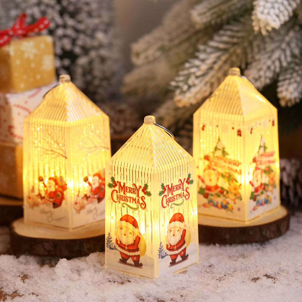 Christmas Portable Mini Hanging Lanterns for Home and Garden Decor view 9