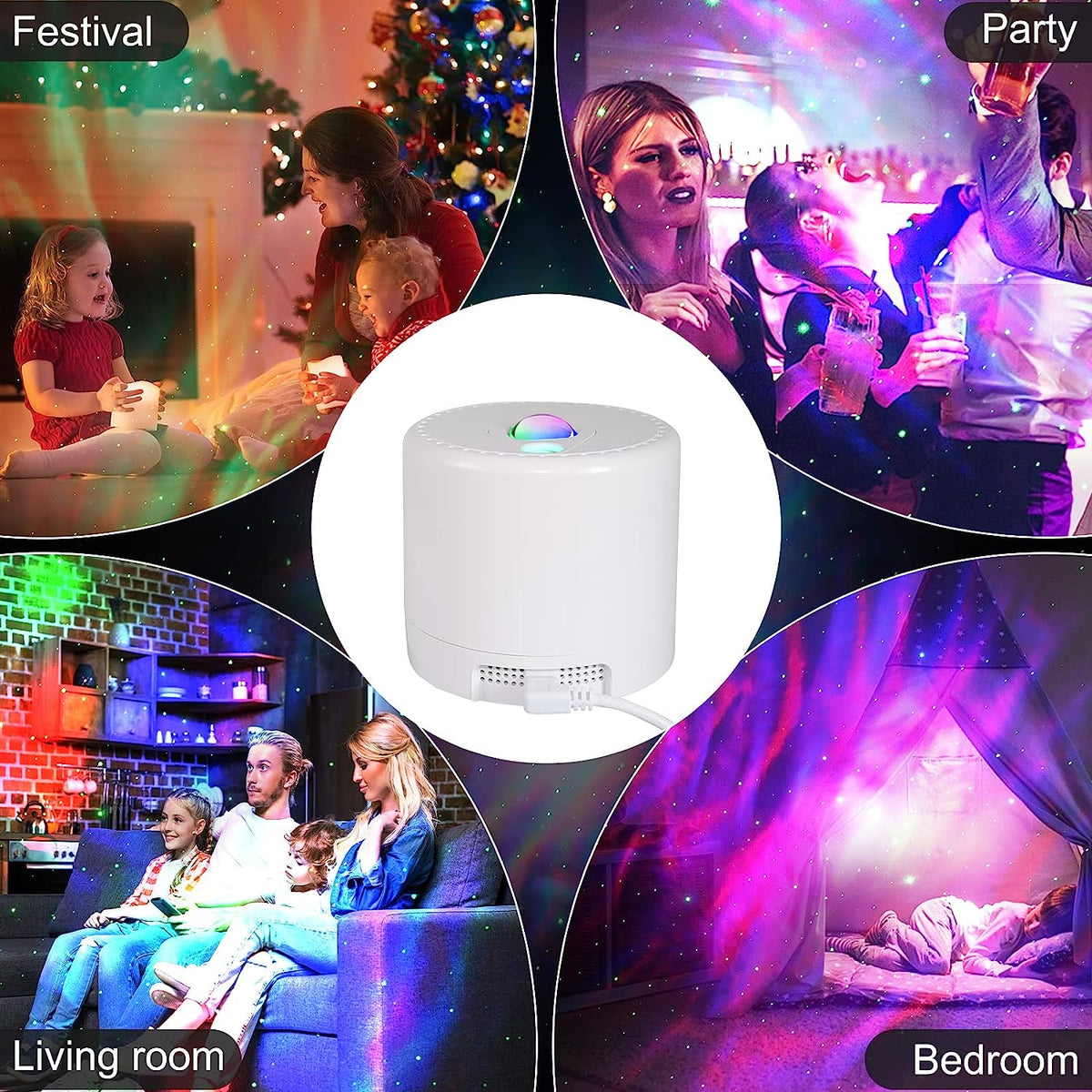 LED Star Projector RGB Fullcolor Aurora Lamp for Bedroom Ceiling view 9