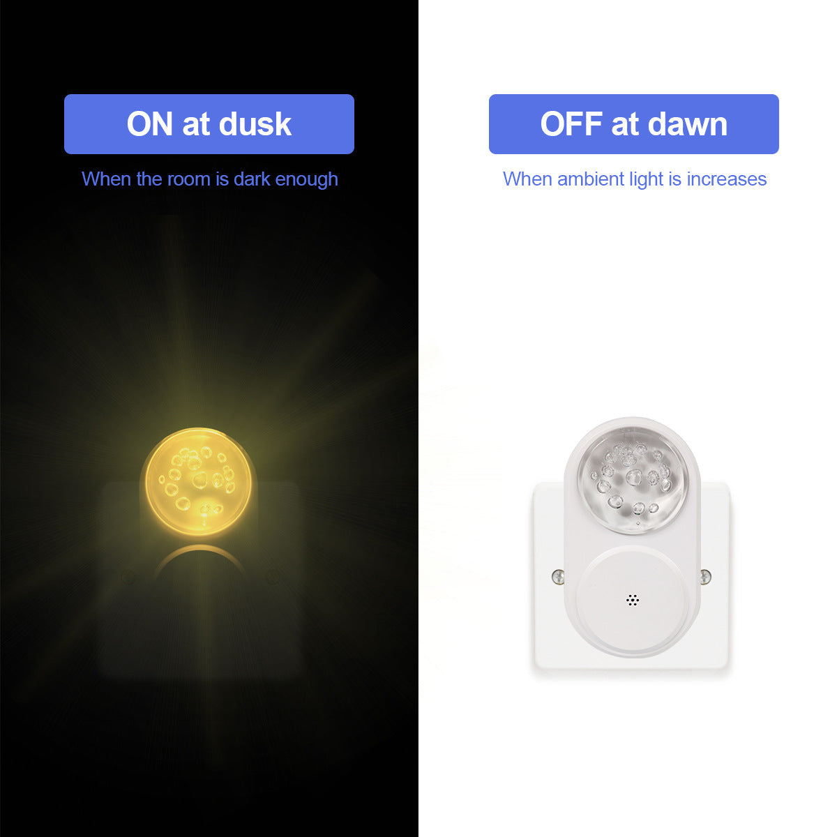 LED Night Light Plug into Wall Lamp for Bedroom Hallway and Bathroom view 6