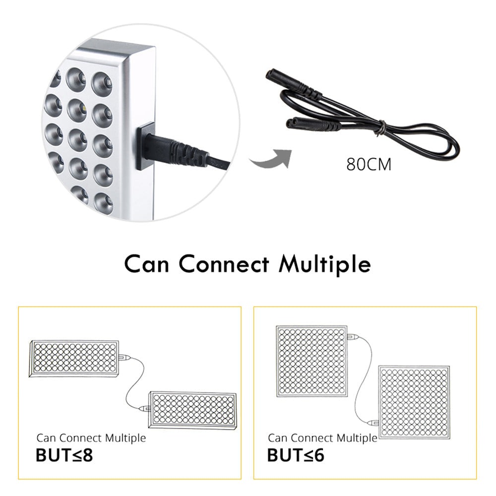 LED Full Spectrum Panel Plant Light Connectable Switch Control view 12