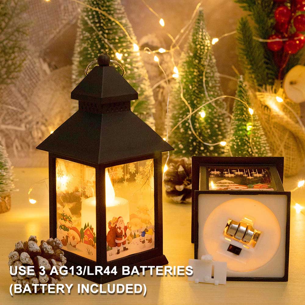 Christmas Portable Flameless LED Candle Lanterns Lights for Home Decor view 9