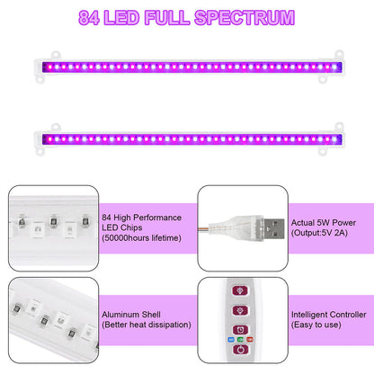 LED Grow Light Strips for Indoor Plants Seedlings and Herb Shelves view 12