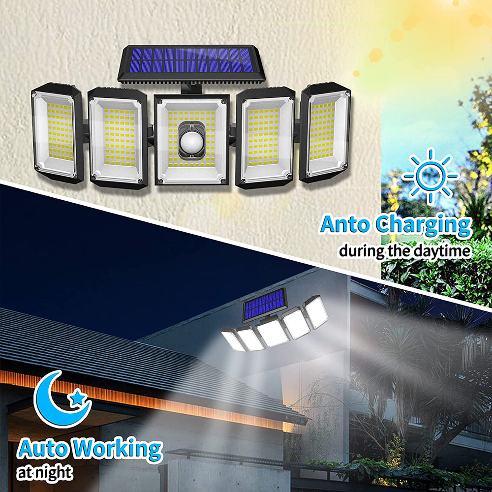 Outdoor Motion Sensor Solar Lights with Remote Control for Garden Yard view 7