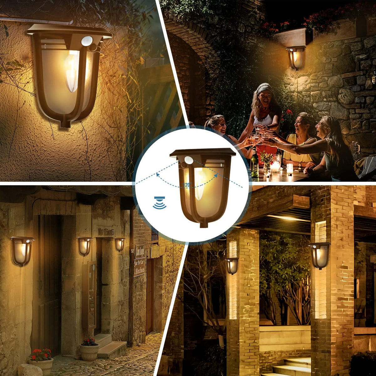 Solar Outdoor Motion Sensor Lights for Garden Yard and Patio view 9