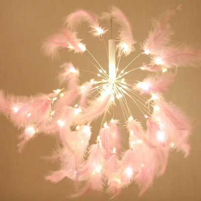 Feather Starburst String Lights for Bedroom Party and Wedding Decor view 8