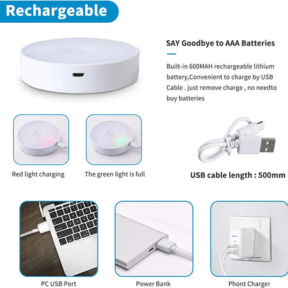 Rechargeable PIR Motion Sensor Light for Closet Stairs and Hallway view 10