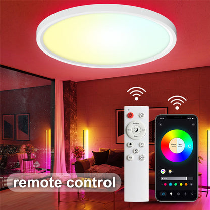 WiFi and Bluetooth Smart LED Ceiling Light Flush Mount for Bedroom view 10