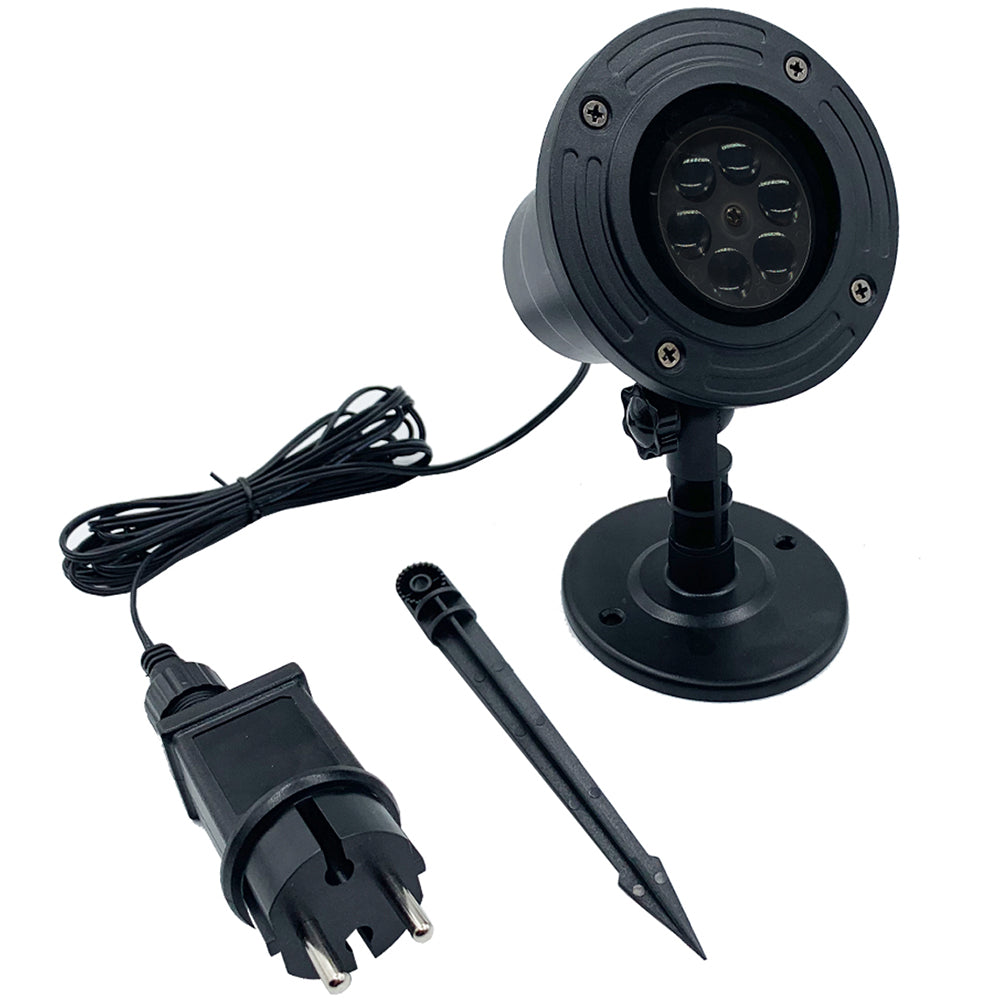 Christmas Snowflake LED Projector Lights Rotating Snowfall Projection view 10