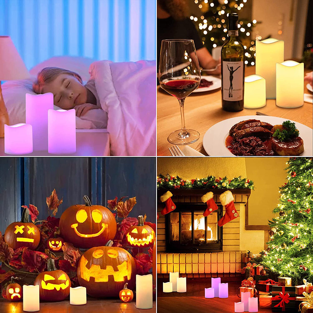 Flameless LED Candles Light for Home Table Mantel and Party Decor view 7