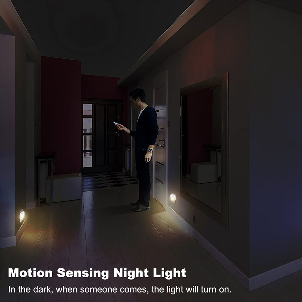 Plug in LED Motion Sensor Night Light Lamp for Bedroom and Hallway view 6