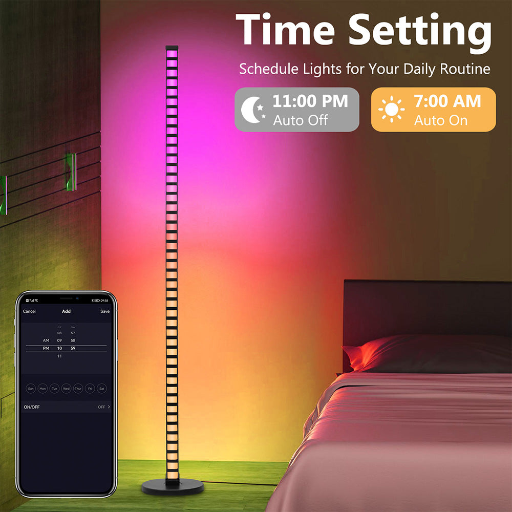 WiFi Smart LED Floor Lamp RGBIC for Living Room Corner and Bedroom view 8
