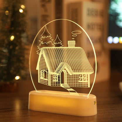 3D Illusion Night Lights Lamp for Bedroom Hallway and Bathroom view 9