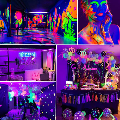 2.5M LED UV Black Strip Light for Parties Posters and Room Decor view 15