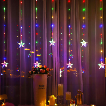 Waterproof LED Curtain Icicle String Light 2M 82LEDs for Window Decor view 2