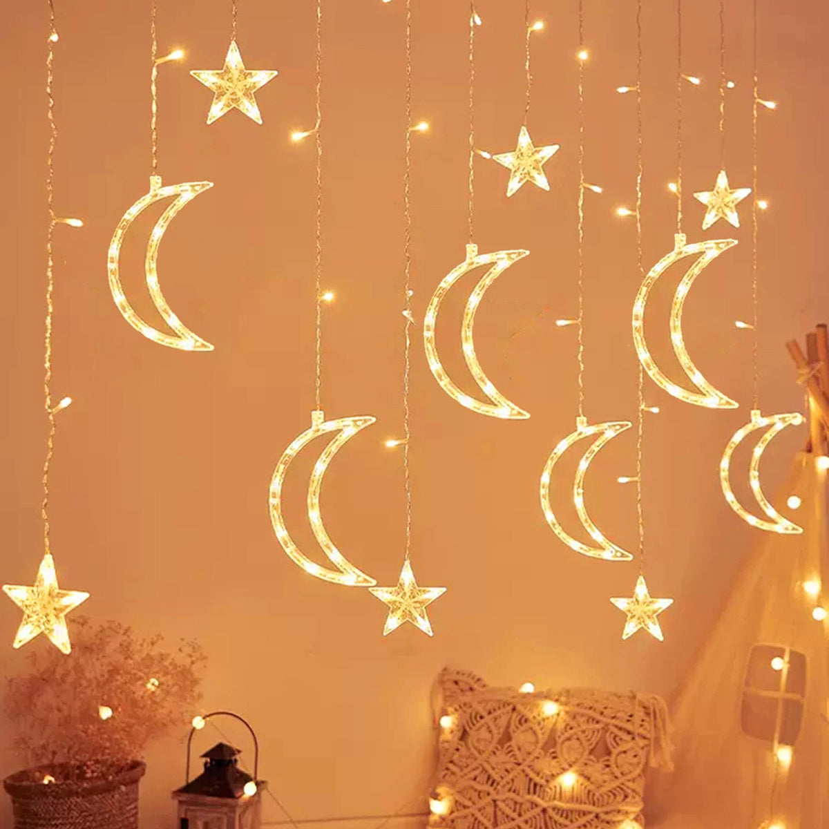 Waterproof LED Curtain Icicle String Light 3M 120LEDs for Window Decor view 8