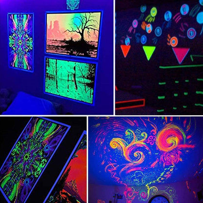 2.5M LED UV Black Strip Light for Parties Posters and Room Decor view 17
