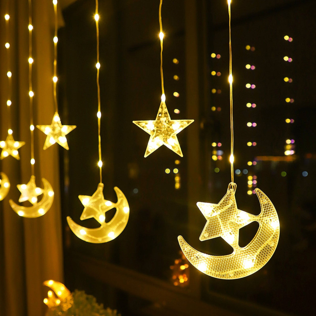 Waterproof LED Curtain Icicle String Light 2.3M 82LEDs for Party Decor view 9