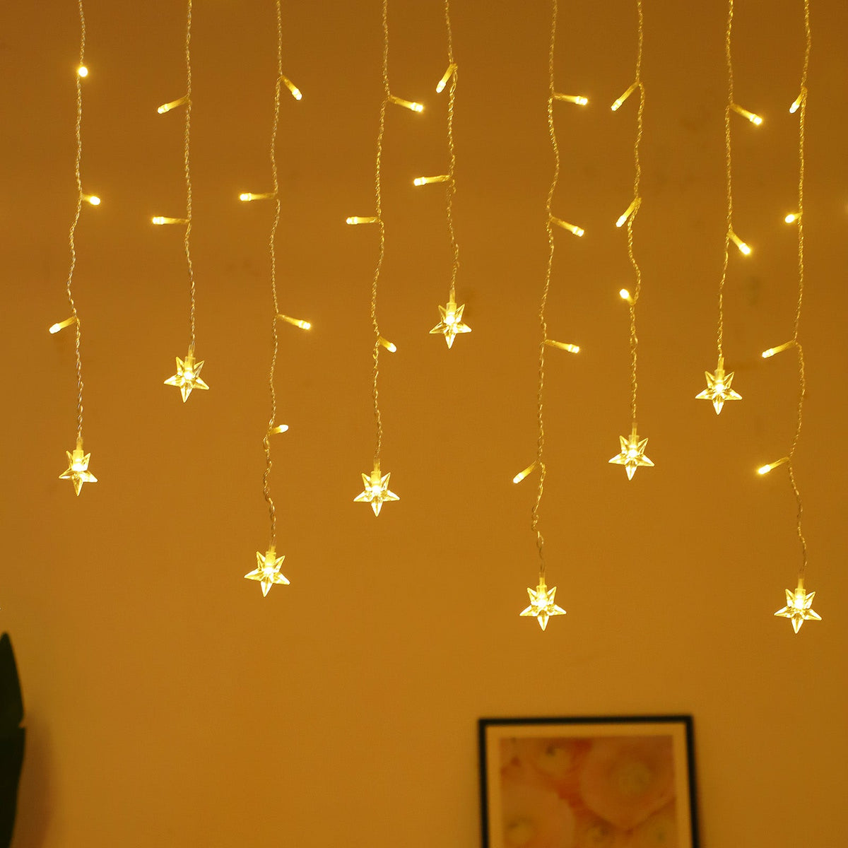 LED Curtain Icicle String Light 3M 96LEDs for Window and Party Decor view 4