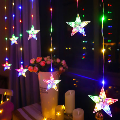 Waterproof LED Curtain Icicle String Light 2M 82LEDs for Window Decor view 4