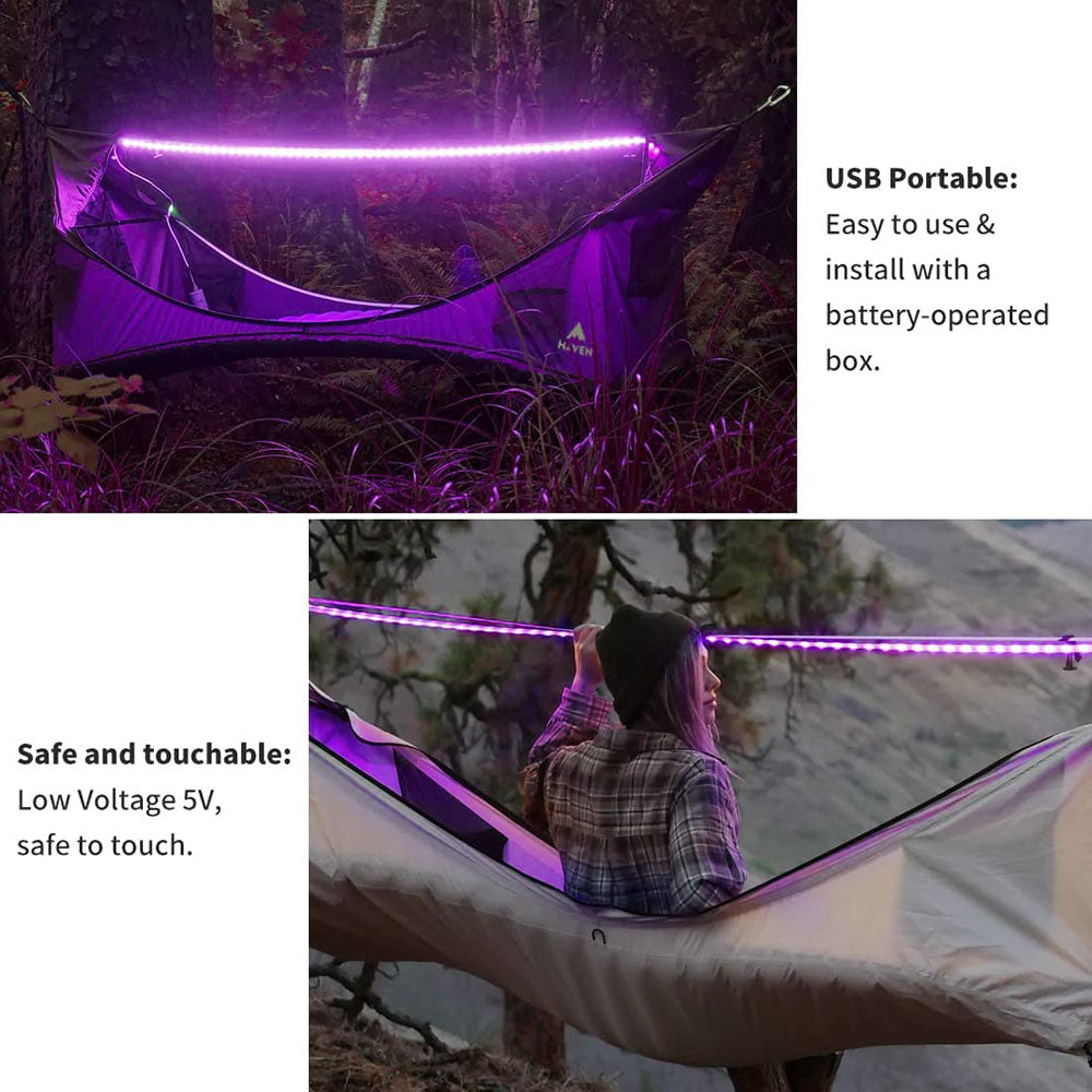 2.5M LED UV Black Strip Light for Parties Posters and Room Decor view 5