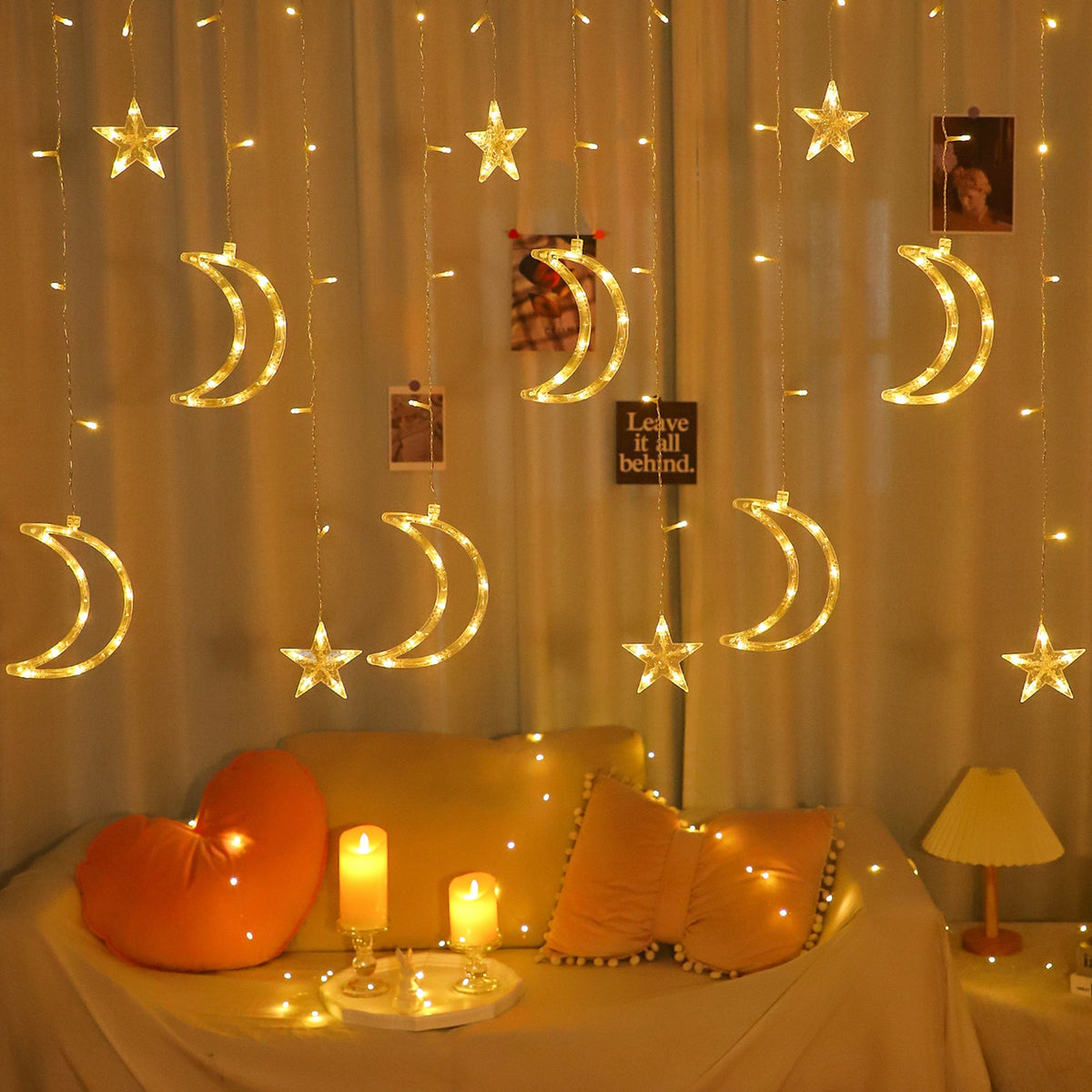 Waterproof LED Curtain Icicle String Light 3M 120LEDs for Window Decor view 6