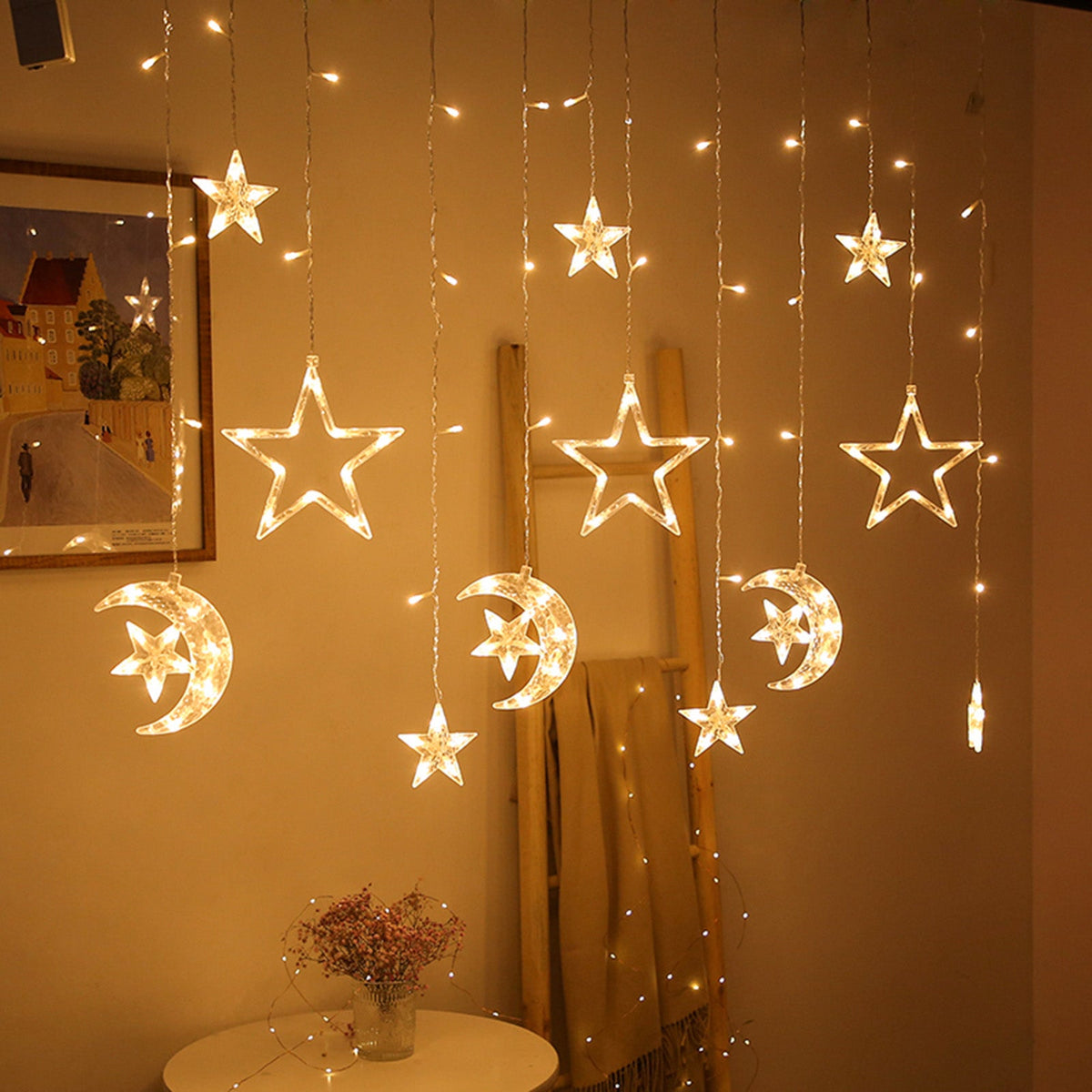 LED Curtain Icicle String Light 3M 126LEDs for Window and Party Decor