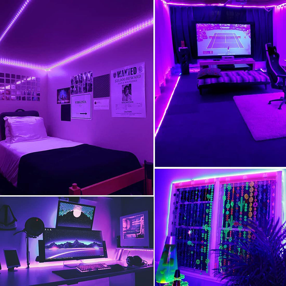 2.5M LED UV Black Strip Light for Parties Posters and Room Decor view 20