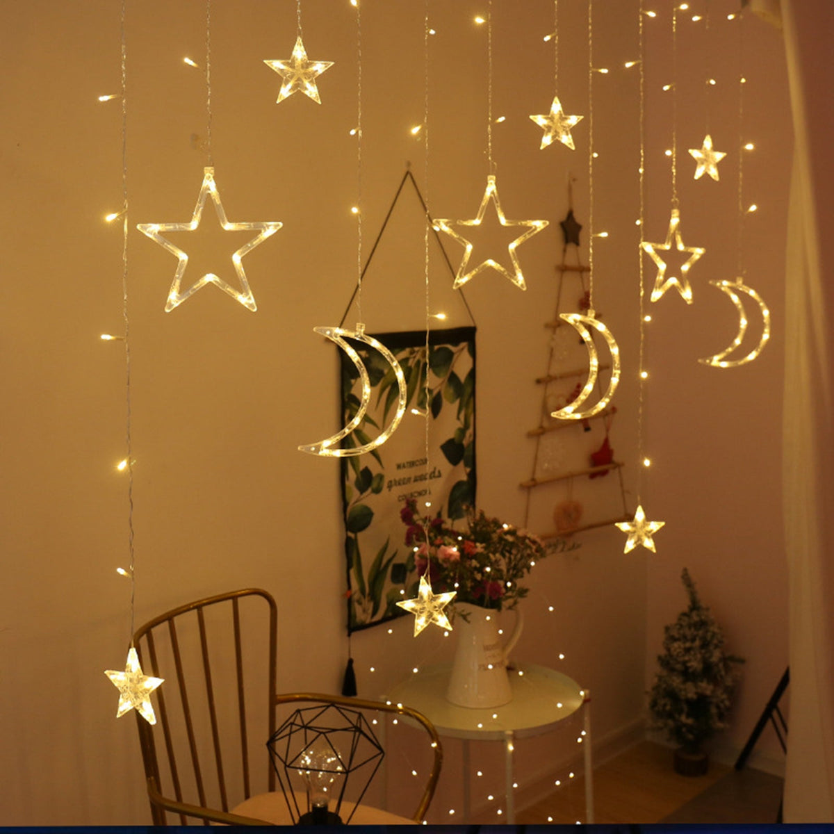 Waterproof LED Curtain Icicle String Light 3M 120LEDs for Window Decor view 3